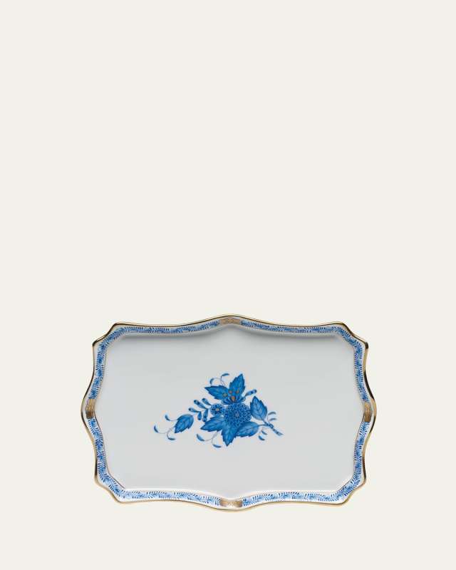 Chinese Bouquet Blue Small Tray